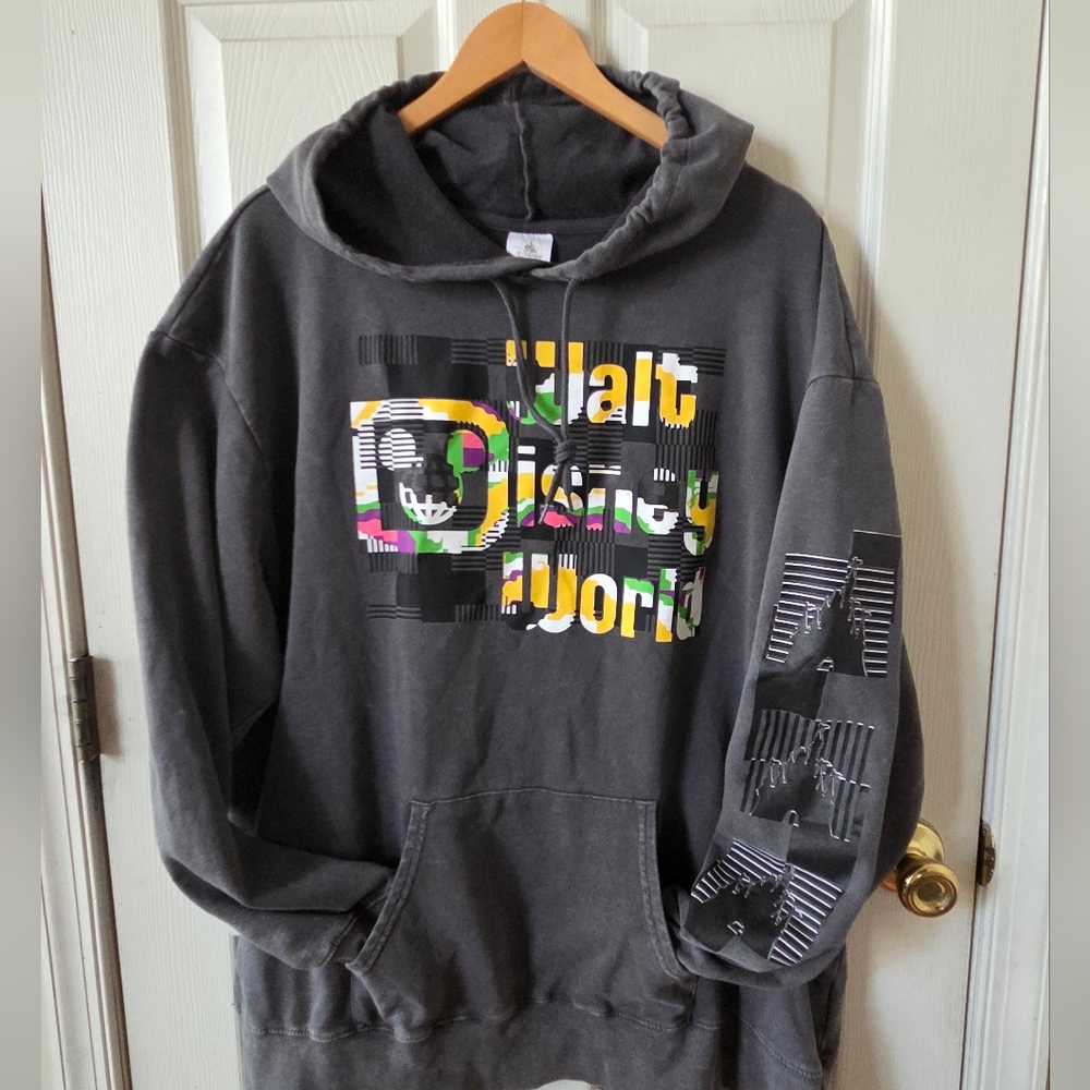 WDW Disney Charcoal Gray Hoodie 2X